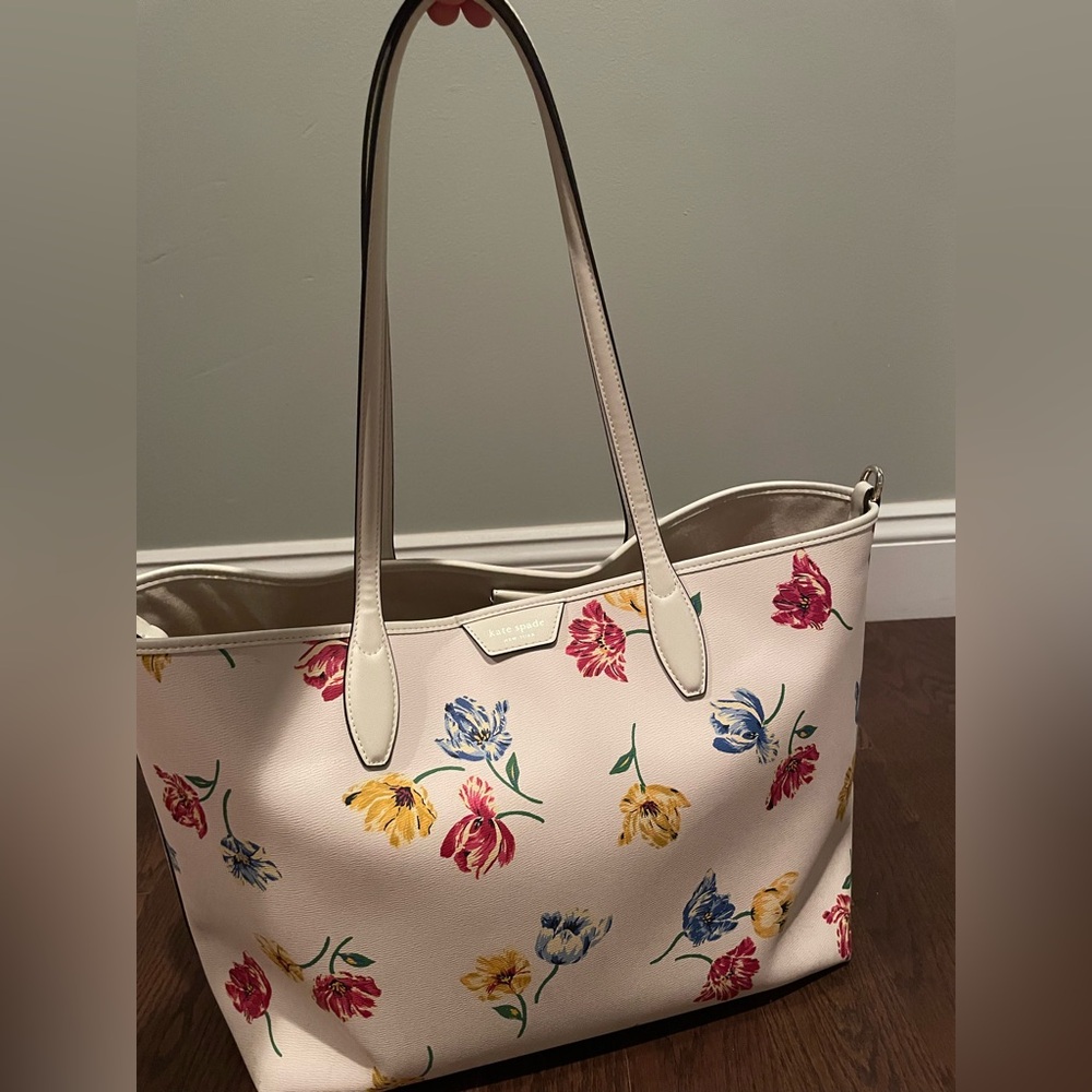 Kate Spade Sutton Tulip Toss Multicolor Medium Floral Tote